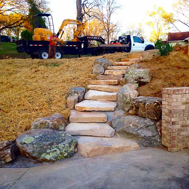 Natural Step, boulder look stone company