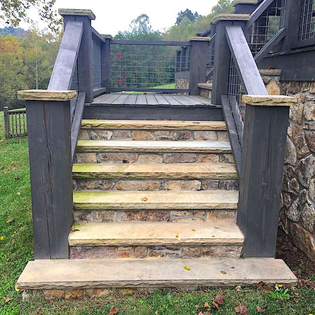 sawn treads, boulder look stone company