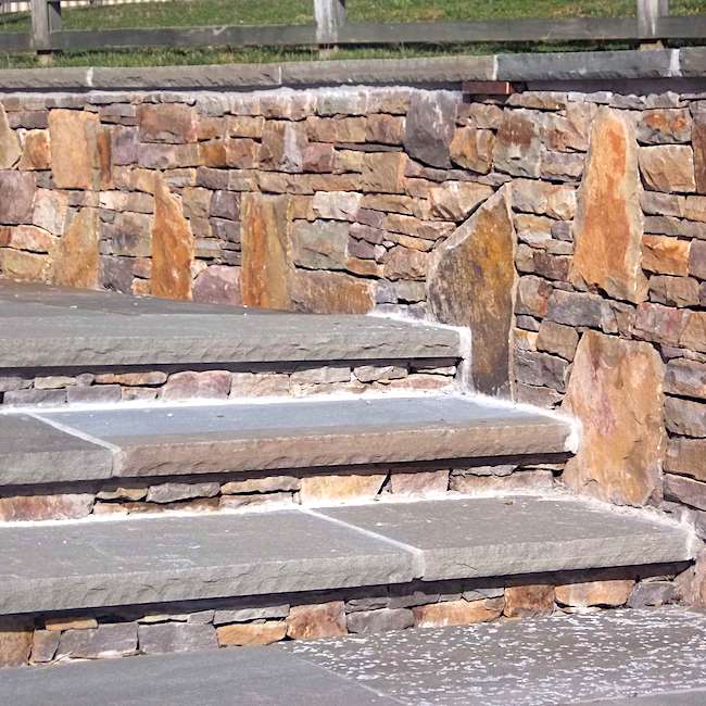 sawn treads, boulder look stone company